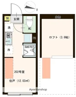 ソラニア上井草【2階】の間取り