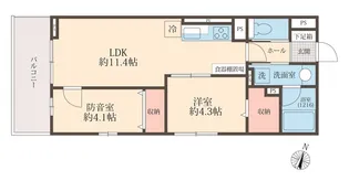 LIBERTE井草【4階】の間取り