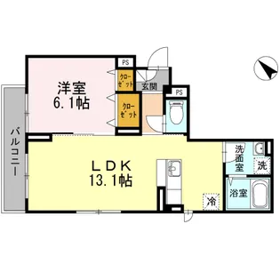 SKYE城山【1階】の間取り