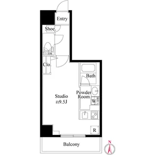 GENOVIA武蔵関公園SKYGARDEN【4階】の間取り