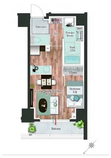 デュオフラッツ板橋大山【2階】の間取り