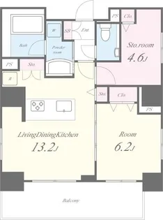 PARK RESIDENCE HARAJUKU【2階】の間取り