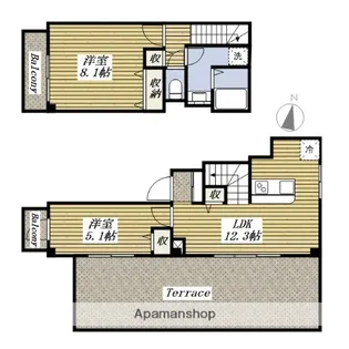 ウィロー板橋本町【4階】の間取り