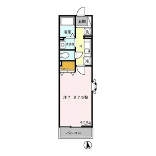 メイフラット【2階】の間取り