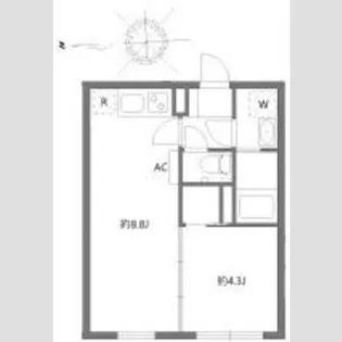 グランピア四谷【3階】の間取り
