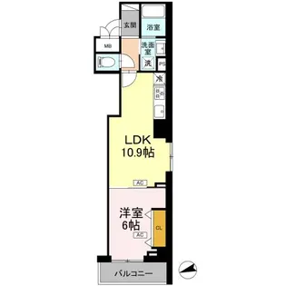 ロイジェント南池袋【5階】の間取り