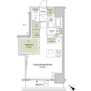 ザ・パークハビオ江古田【5階】の間取り