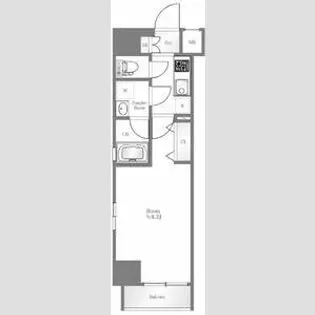 ルフレ プレミアム神楽坂【9階】の間取り