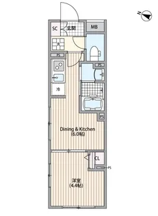 GRANPASEO中野Ⅲ【2階】の間取り