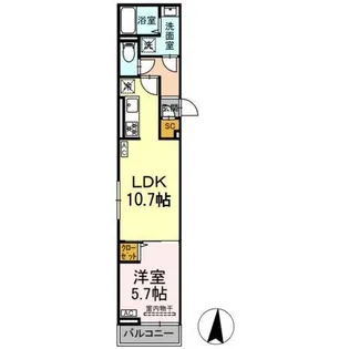 セレスティア小茂根【2階】の間取り