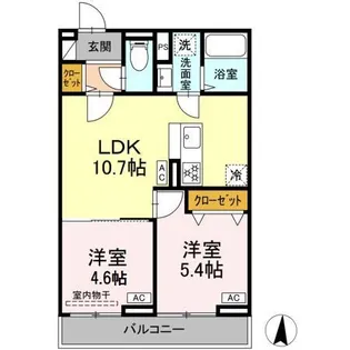 セレスティア小茂根【2階】の間取り