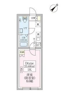 防音マンションスカイラシクラス平和台【204号室号室】の間取り