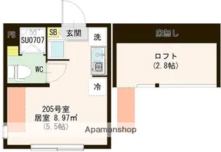 キューブときわ台【2階】の間取り