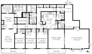 オークヒルス【3階】の間取り