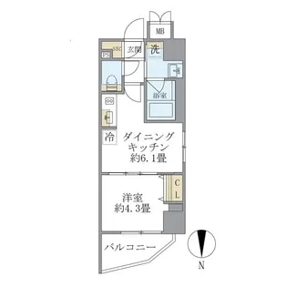 プラティーク目白【4階】の間取り