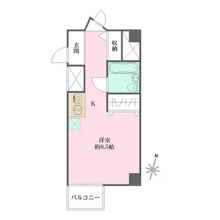 サイプレス北新宿【2階】の間取り