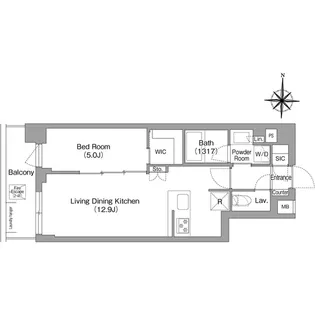 コンフォリア・リヴ永福町【4階】の間取り