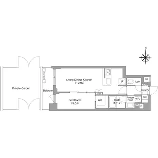 コンフォリア・リヴ永福町【1階】の間取り