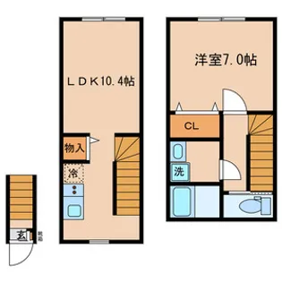 アザレ東武練馬【205号室号室】の間取り