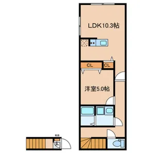 アザレ東武練馬【206号室号室】の間取り