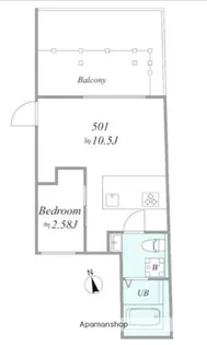 TRIAS154【5階】の間取り
