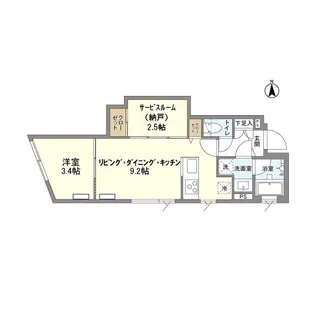 GRANDE IKEBUKURO HONCHO【4階】の間取り