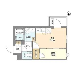 ウェルスクエア新高円寺【1階】の間取り