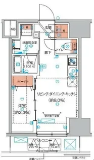 ハーモニーレジデンス巣鴨山手インサイド【7階】の間取り