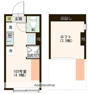 DIMORA TRANQUILLA HIKARIGAOKA【1階】の間取り