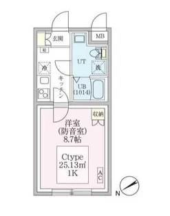 防音マンション スカイラシクラス平和台【303号室号室】の間取り