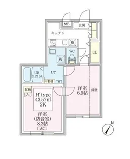 防音マンション スカイラシクラス平和台【306号室号室】の間取り
