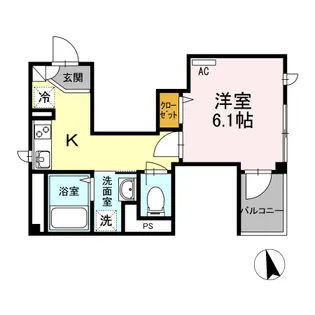 フェアハウス【2階】の間取り
