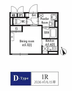 GRAN PASEO西新宿【2階】の間取り