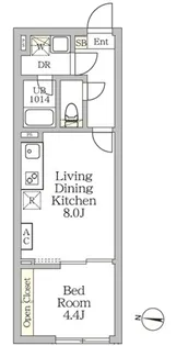 AGLAIA 新宿西落合【2階】の間取り