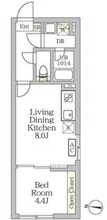 AGLAIA 新宿西落合【401号室】の間取り