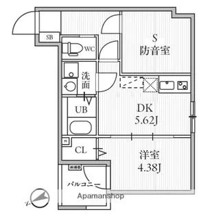 T’S CUORE MUSE落合南長崎【303号室】の間取り