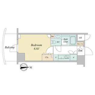 アジールコート西新宿【9階】の間取り