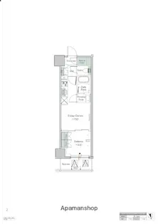 ワンルーフレジデンス中野【3階】の間取り