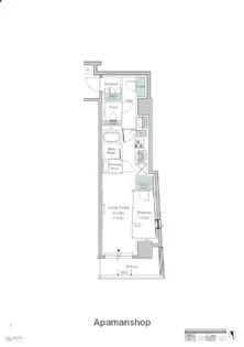 ワンルーフレジデンス中野【3階】の間取り