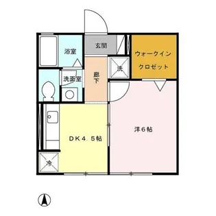 ジュネス・シノダ【2階】の間取り