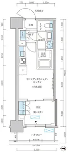 パークアクシス池袋イースト【6階】の間取り