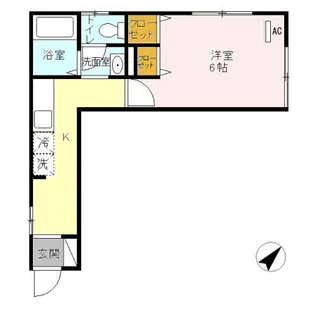 Y’S KASHIWAGI【2階】の間取り