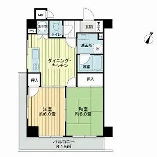 マンション板橋本町【1階】の間取り