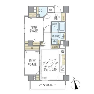 ディアスタ早稲田諏訪通り【5階】の間取り