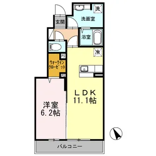 メゾン リアン【1階】の間取り