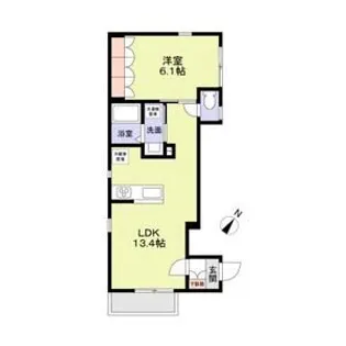 ヴィラ上池袋ウエスト【1階】の間取り