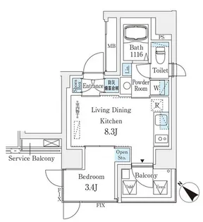 コスモグラシア大塚【3階】の間取り