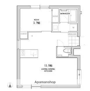 クアードロ中野223【1階】の間取り