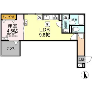 セレスティア徳丸 A【1階】の間取り