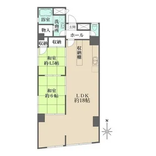 目白が丘マンション【8階】の間取り